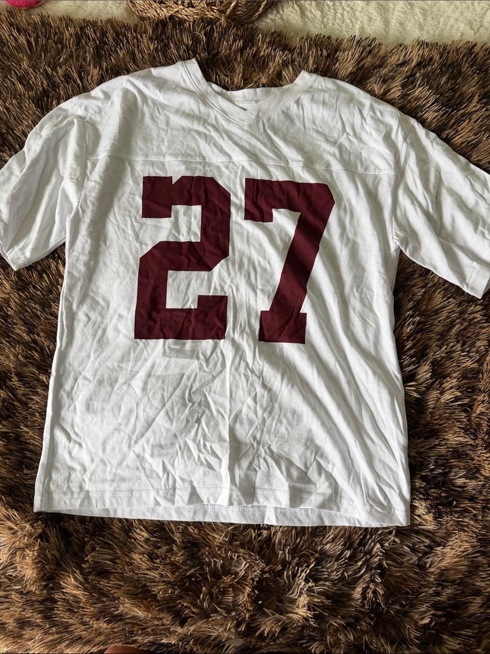 White and Maroon Jersey